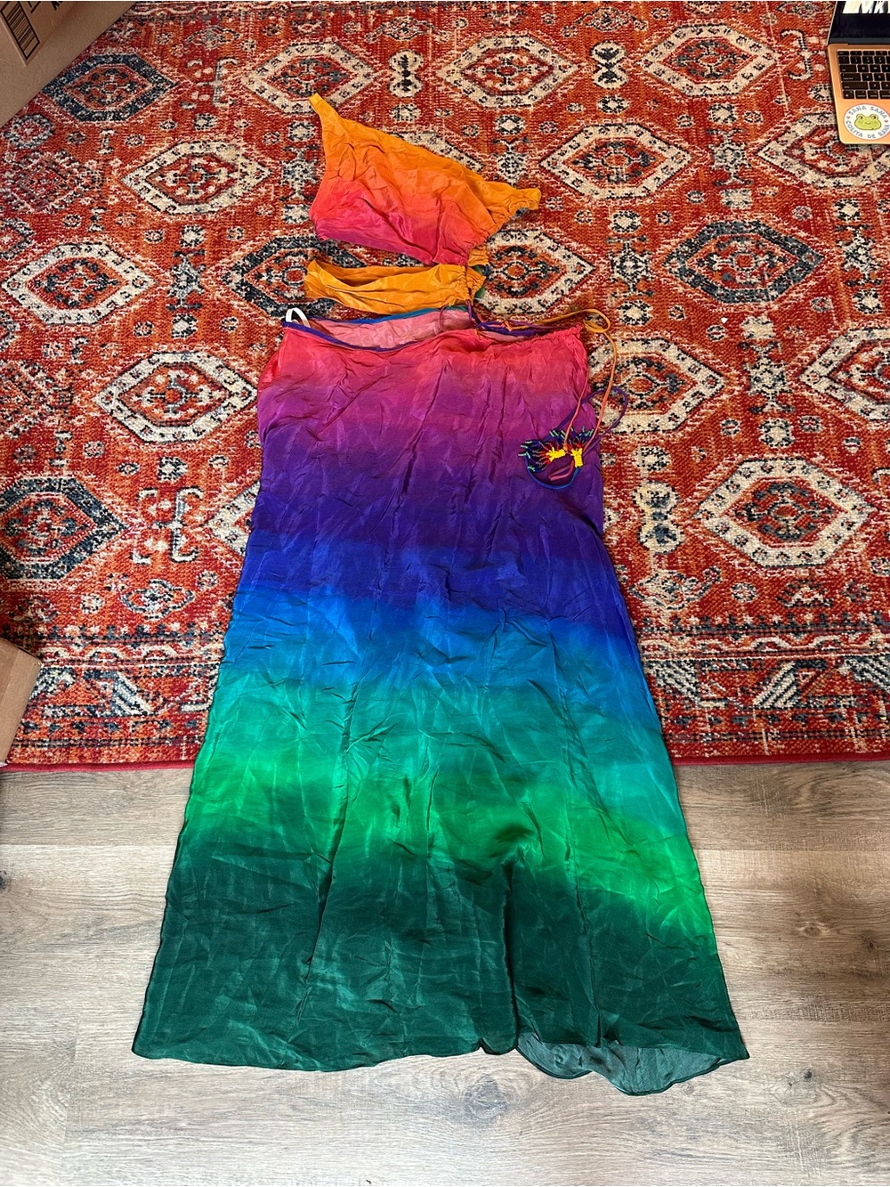 One shoulder cut out maxi dress - Picture 2 of 6